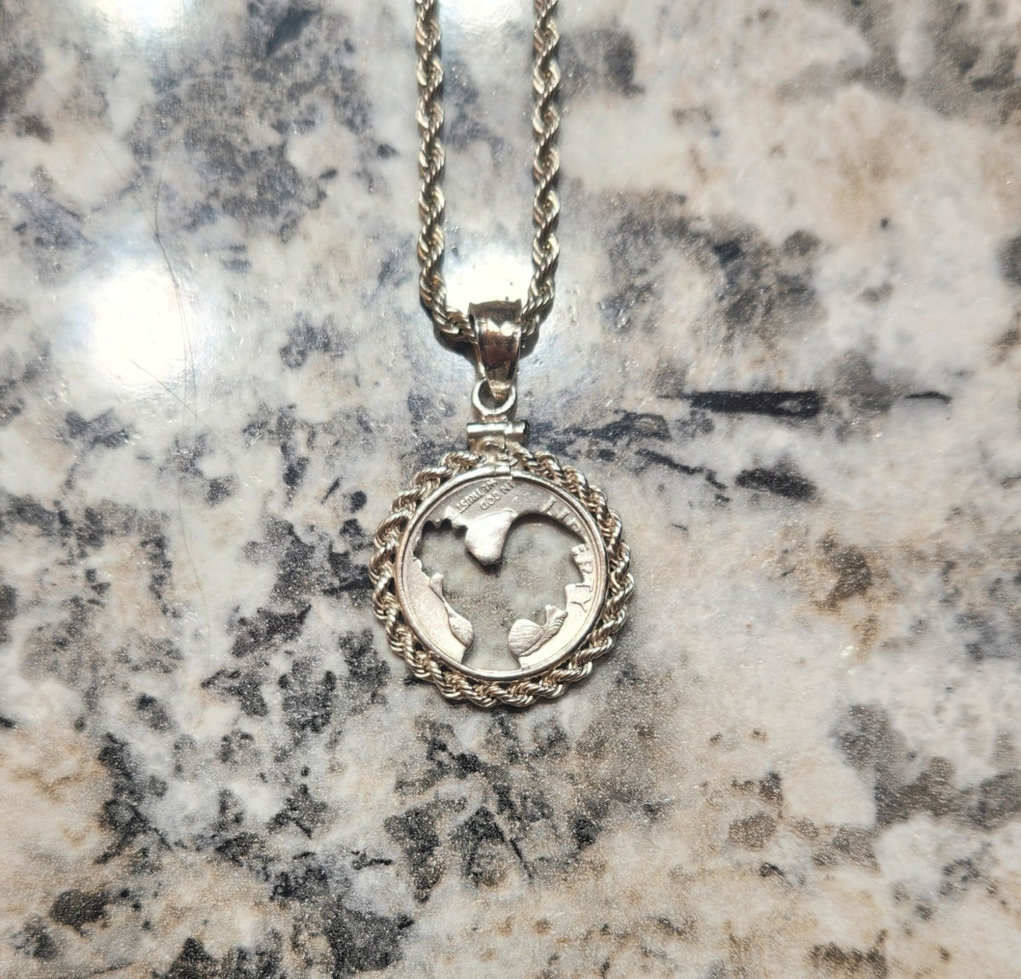 Custom Silver Dime Necklaces