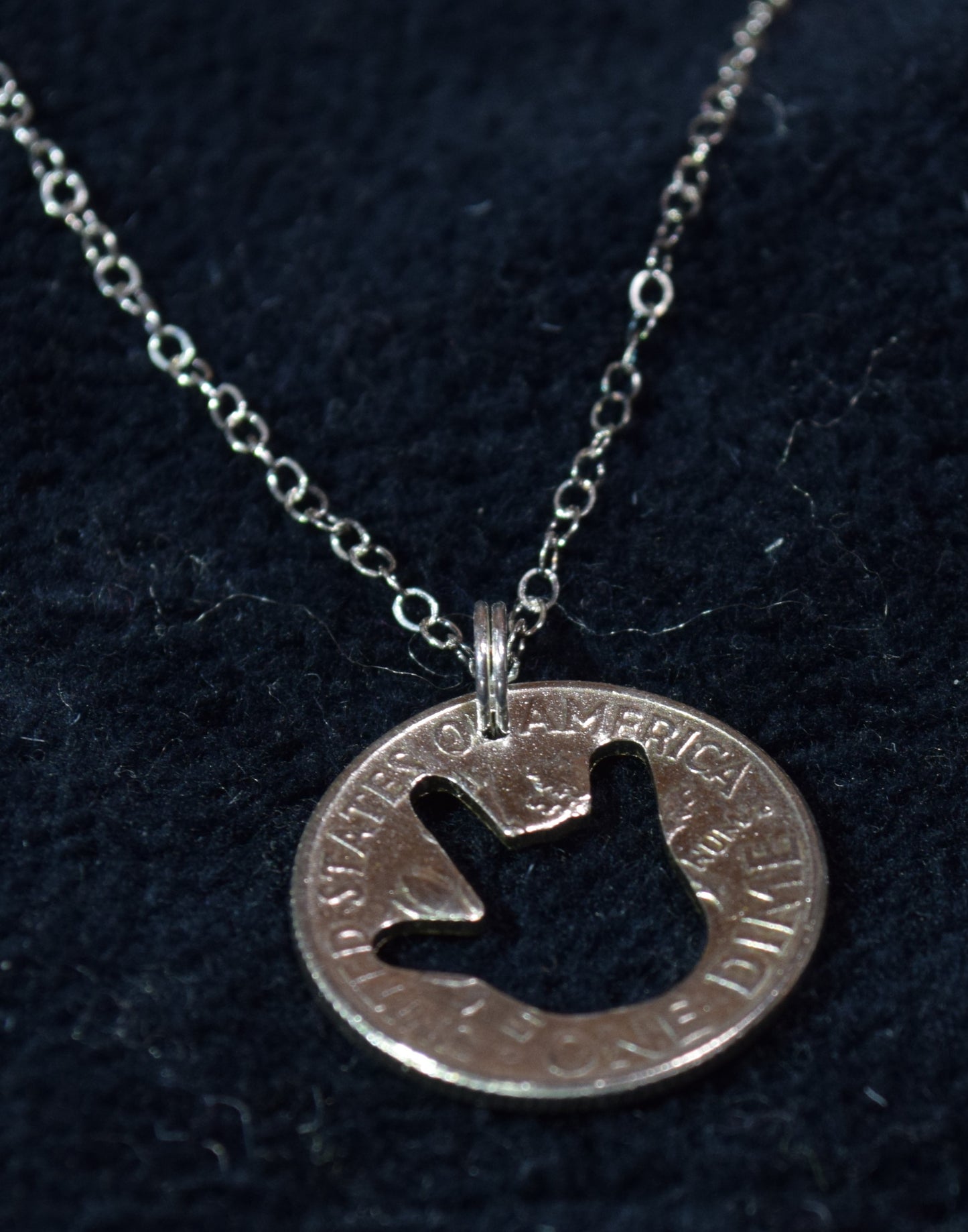 Custom Silver Dime Necklaces
