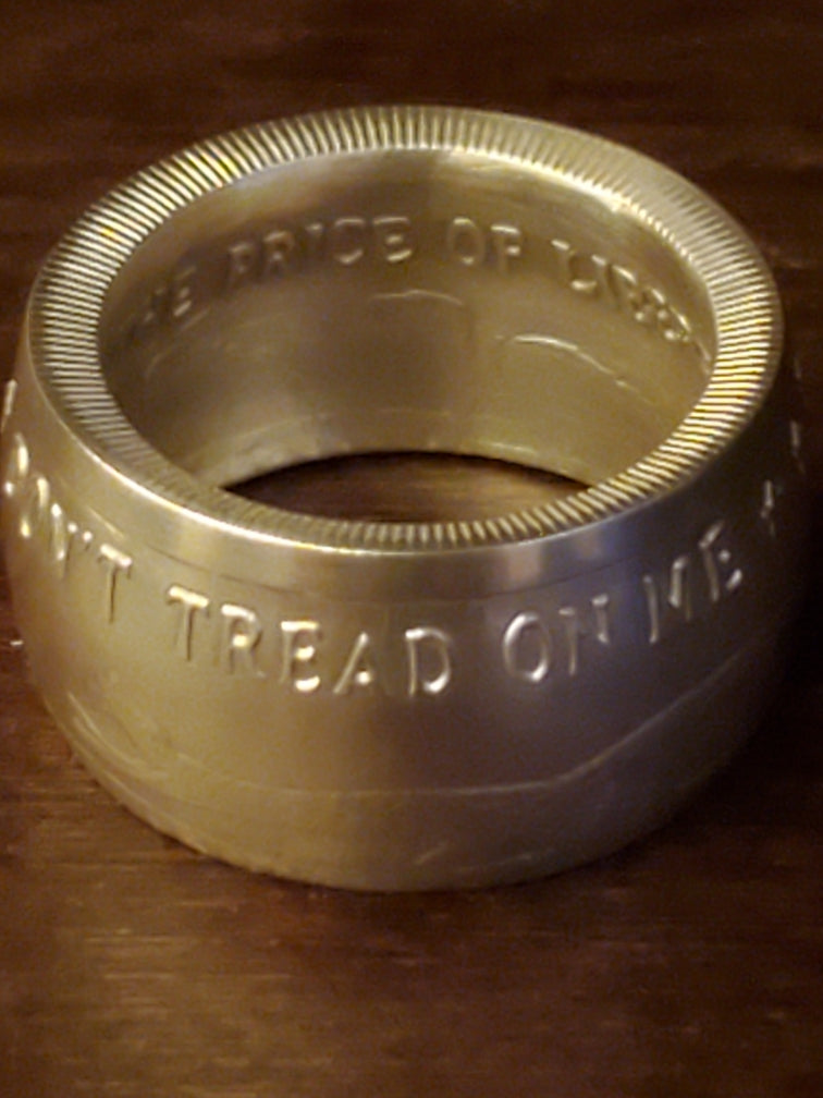 Custom Platinum/Gold/Silver Coin Ring