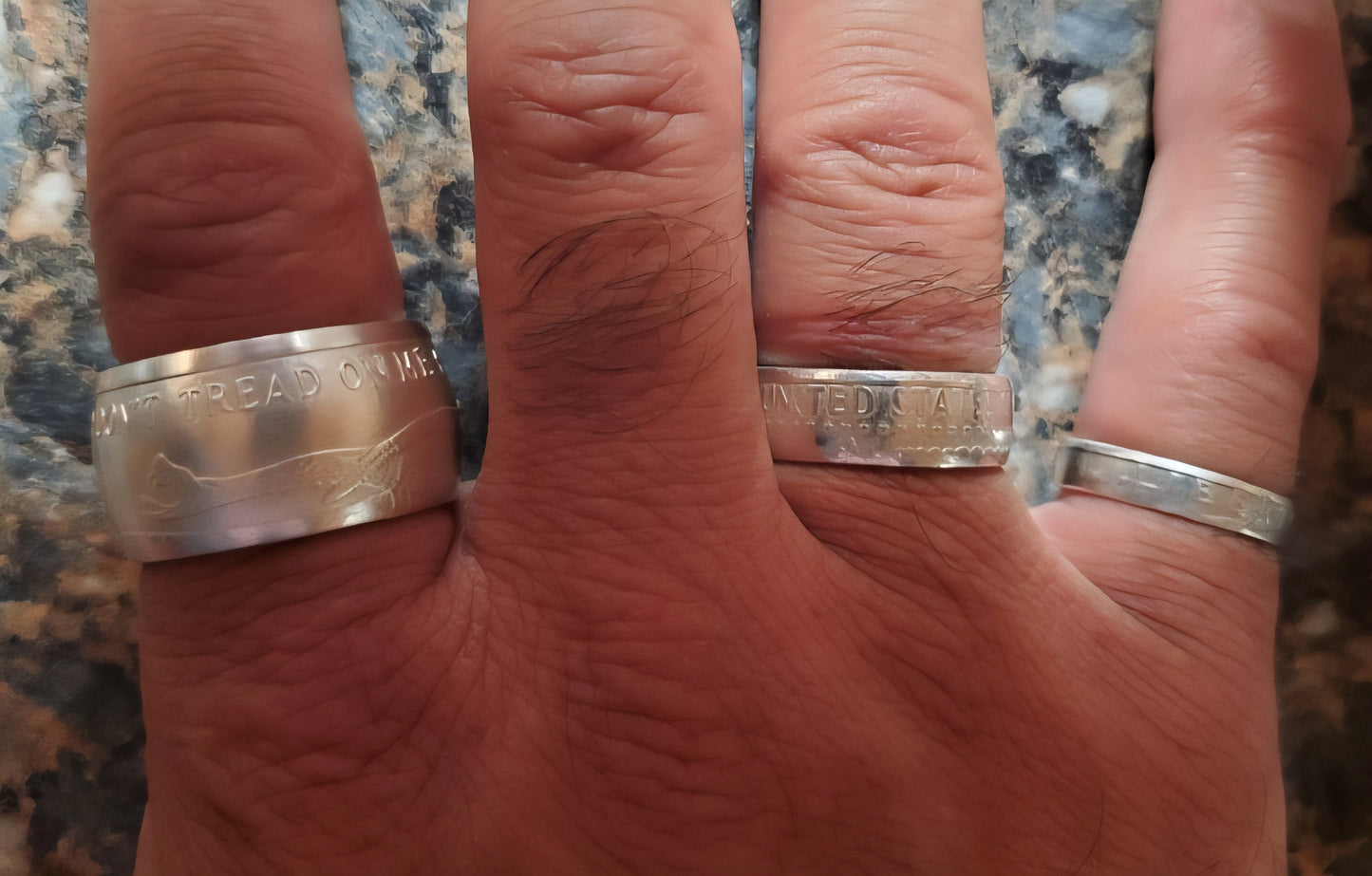 Custom Platinum/Gold/Silver Coin Ring