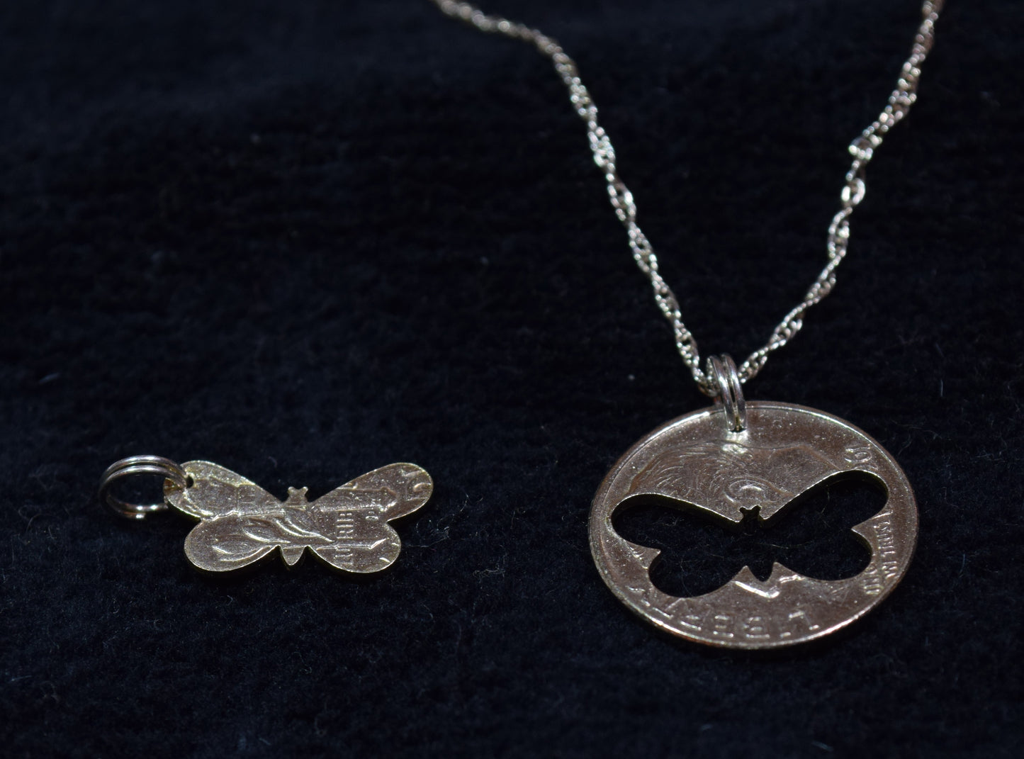 Custom Silver Dime Necklaces
